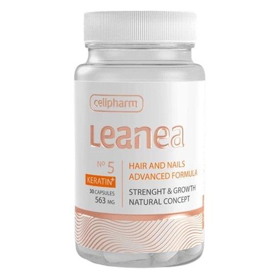 Celipharm LEANEA NO 5 KERATIN + Aktív formula a haj és a köröm erősítésére