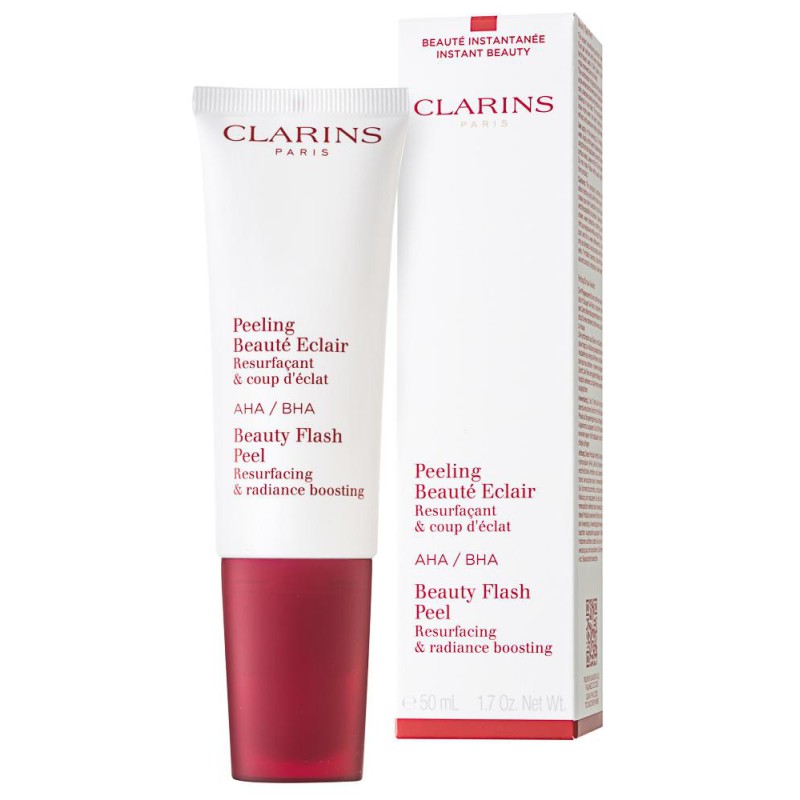 Clarins Beauty Flash Peel Kisimító arcradír az azonnali simításért és táplálásért