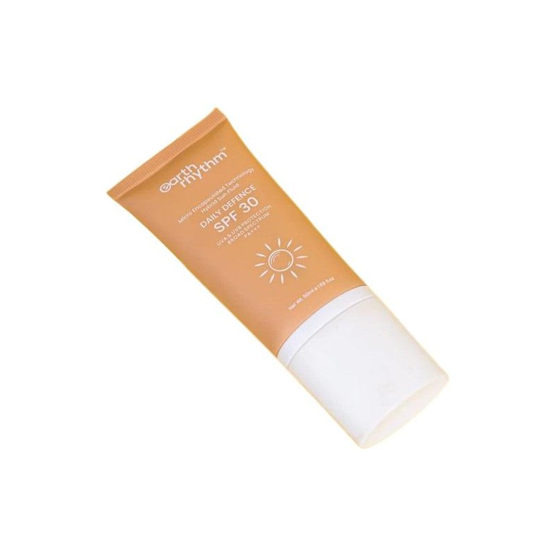 EARTH RHYTHM Daily Defence Hybrid Sunfluid SPF30 PA+++ Hibrid napvédő arcfolyadék SPF 30-as védelemmel