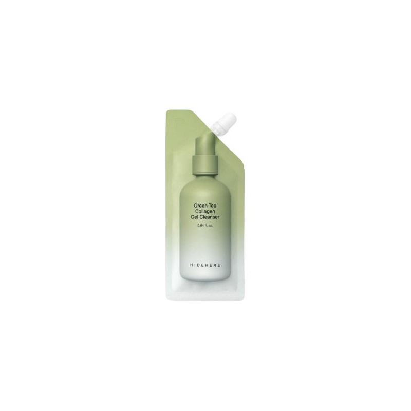 HIDEHERE Green Tea Collagen Gel Cleanser Arctisztító gél zöld teával és kollagénnel