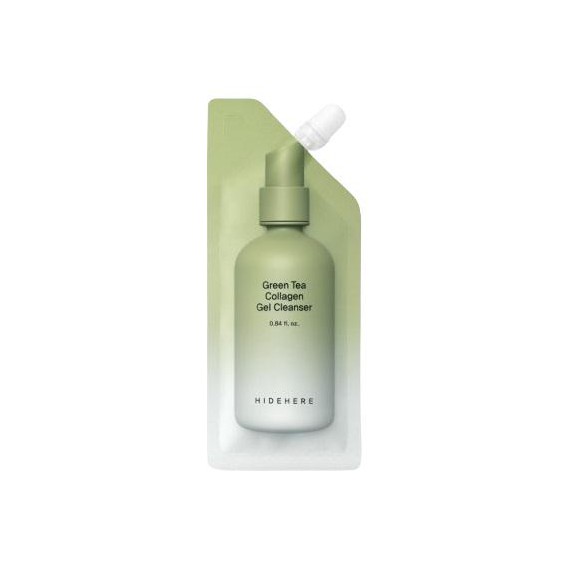 HIDEHERE Green Tea Collagen Gel Cleanser Arctisztító gél zöld teával és kollagénnel