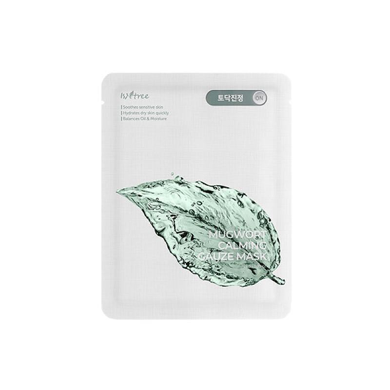 Isntree Mugwort Calming Gauze Mask Nyugtató arcmaszk vad üröm kivonattal