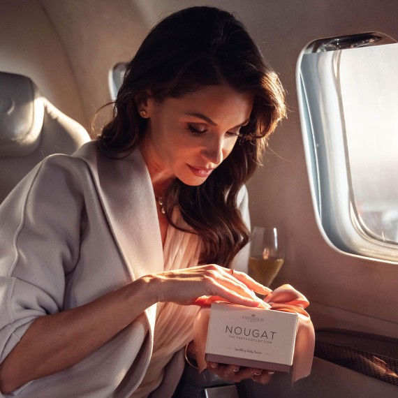 Cocosolis Nougat Sparkling Body Butter Tápláló testhab csillogó részecskékkel