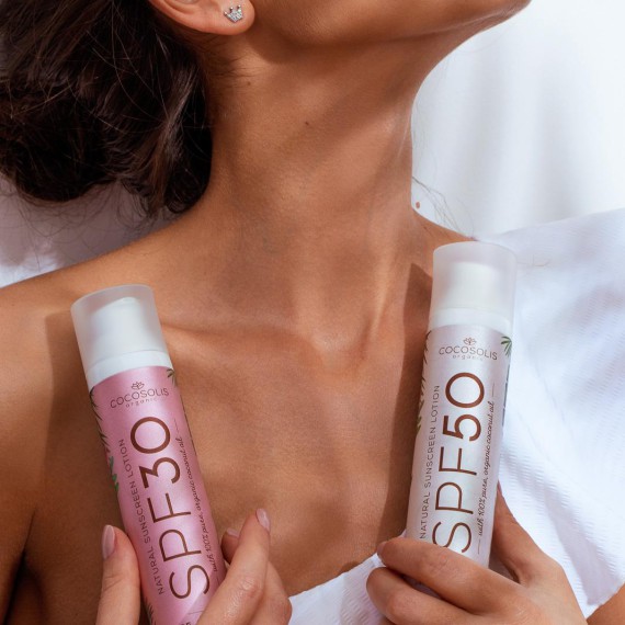 Cocosolis SPF30 Natural Sunscreen Lotion Természetes fényvédő krém