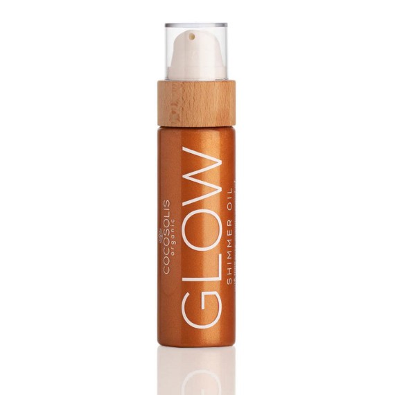Cocosolis Glow Shimmer Oil Természetes fényesítő és hidratáló száraz olaj csillogó részecskékkel