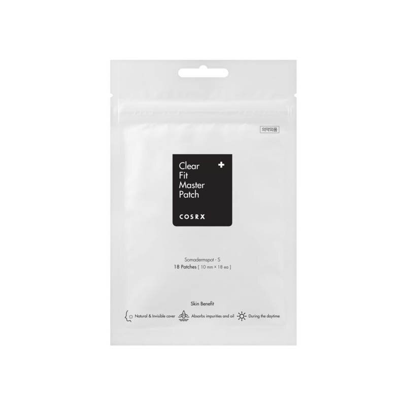 Cosrx Clear Fit Master Patch, 18 tapasz, átlátszó tapaszok problémás bőrre