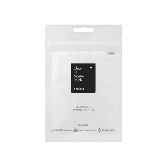 Cosrx Clear Fit Master Patch, 18 tapasz, átlátszó tapaszok problémás bőrre