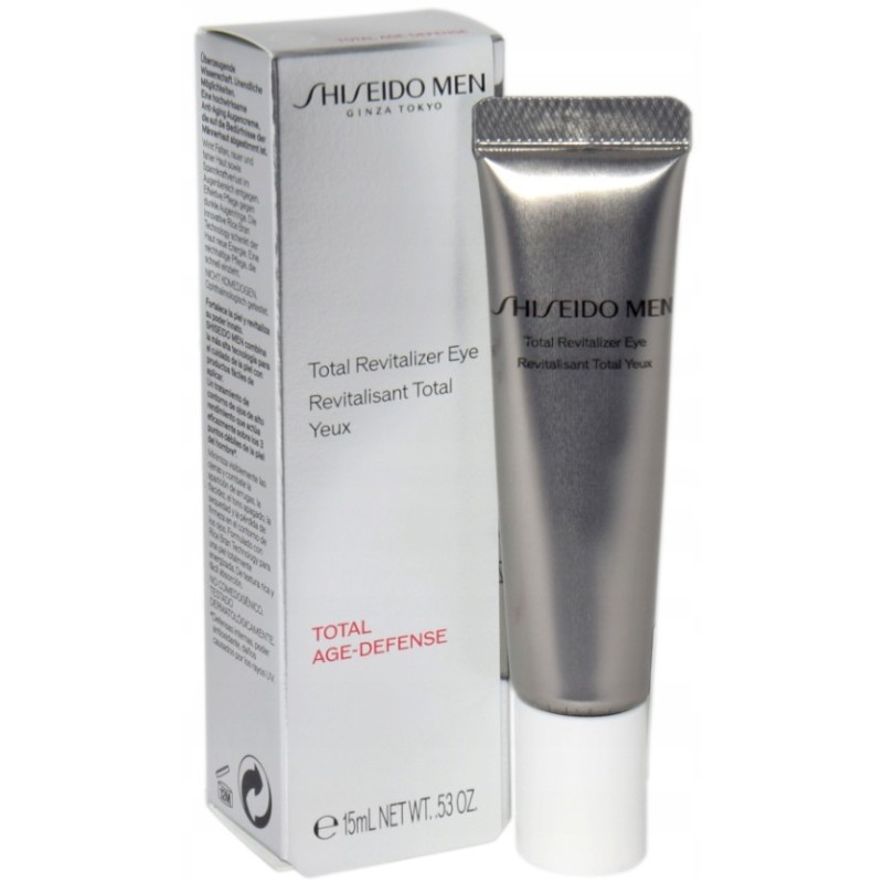 Shiseido Men Total Revitalizer Eye ránctalanító szemkontúr ápoló hialuronsavval