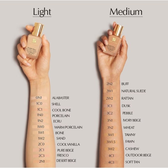 Estee Lauder Double Wear Stay in Place SPF10 Alapozó a hibátlan és természetes bőrszínért csomagolás nélkül