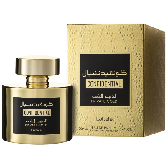 Lattafa Confidential Private Gold Unisex EDP Eau de Parfum Eau de Parfum