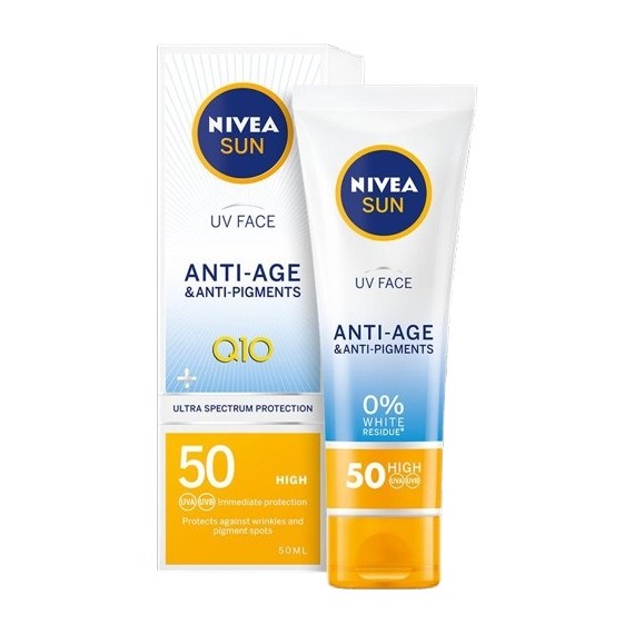 NIVEA Sun Napvédő arckrém pigmentáció ellen SPF 50+