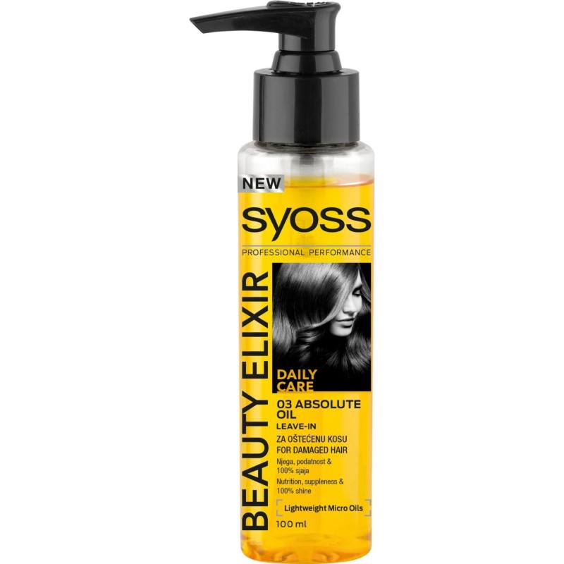 Syoss Beauty Elixir Tápláló olaj száraz és sérült hajra