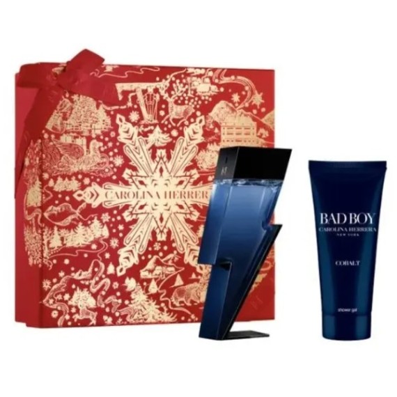 Carolina Herrera Bad Boy Cobalt Cobalt Parfum Electrique ajándék szett férfiaknak