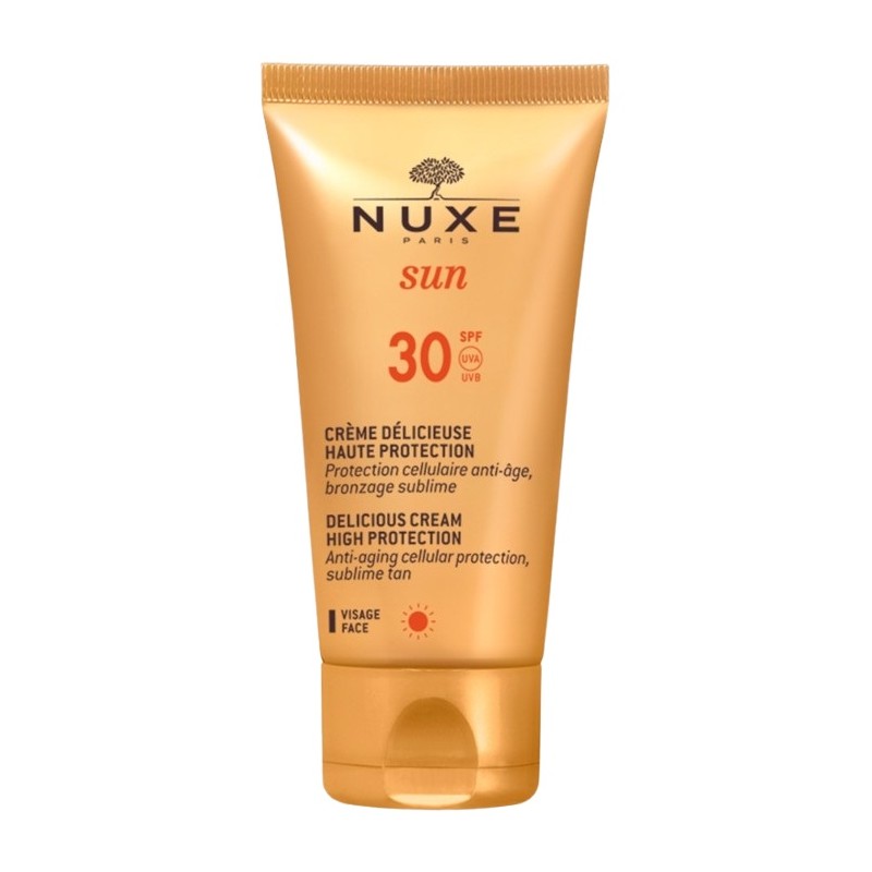 Nuxe Sun Delicious Cream High Protection SPF30 Arcápoló napvédő krém