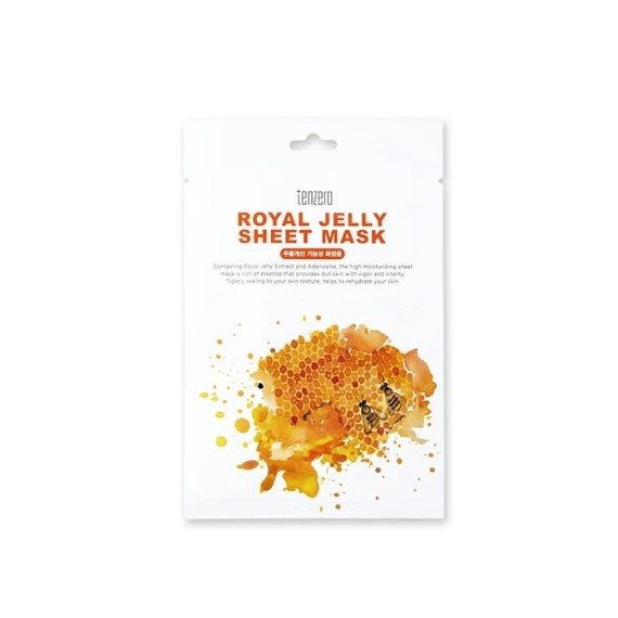 Tenzero Royal Jelly Sheet Mask Arcpakolás méhpempővel