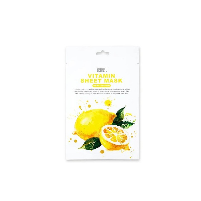 Tenzero Vitamin Sheet Mask Arcpakolás vitamin komplexummal