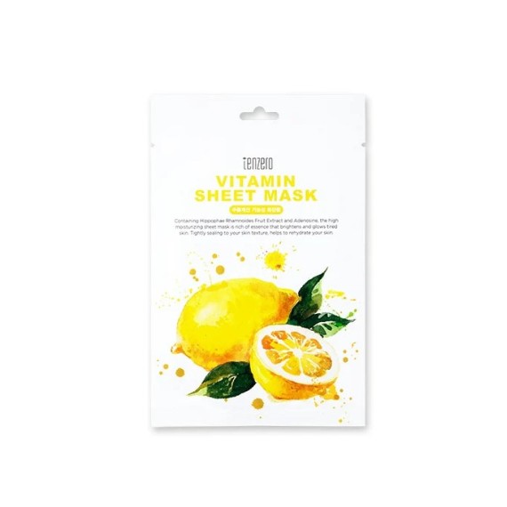 Tenzero Vitamin Sheet Mask Arcpakolás vitamin komplexummal