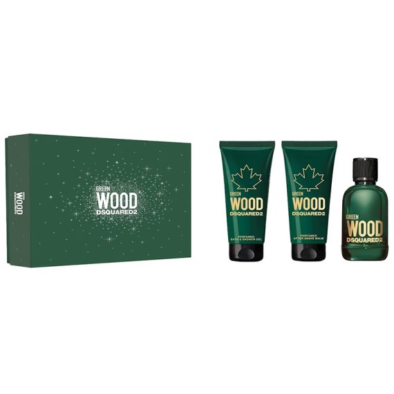 Dsquared Green Wood For Him Ajándékkészlet férfiaknak
