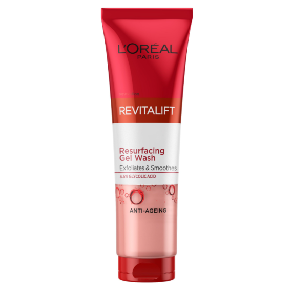 L'Oreal Paris Revitalift Gel Wash Glycolic Arctisztító peeling gél