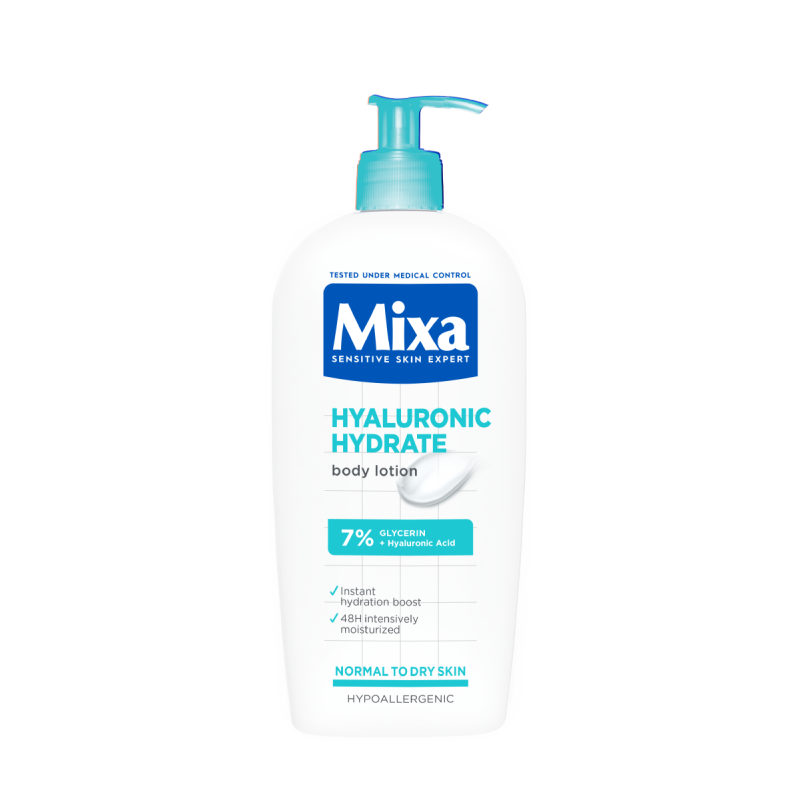 Mixa Hyaluronic intenzív hidratáló testápoló normál és száraz bőrre