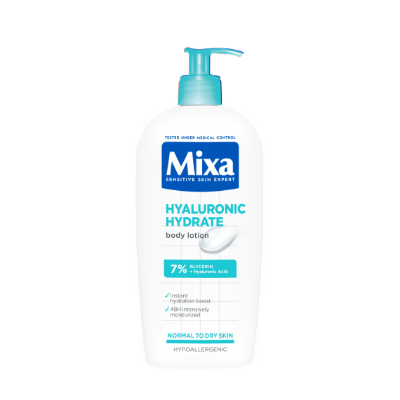 Mixa Hyaluronic intenzív hidratáló testápoló normál és száraz bőrre