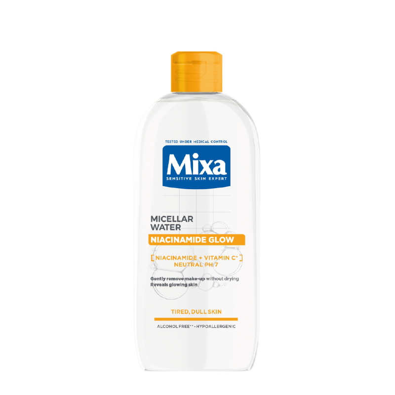 Mixa Niacinamide Glow micellás víz