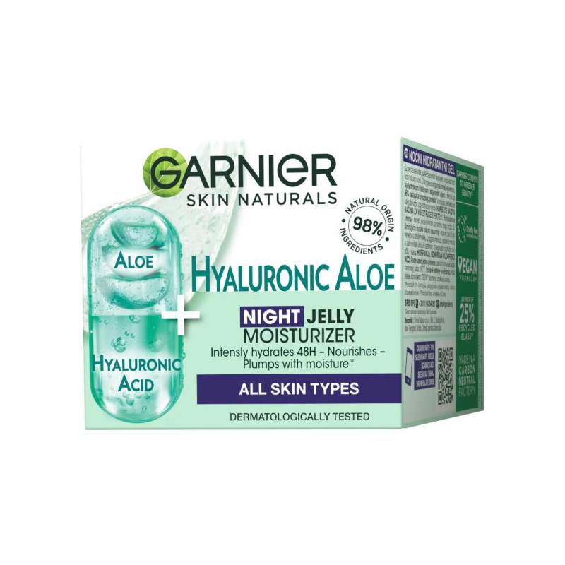 Garnier Skin Naturals Hyaluronic Aloe Jelly Night Éjszakai hidratáló gél