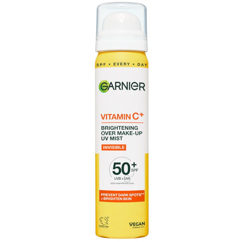 Garnier Skin Naturals Vitamin C Over Make-Up UV Mist SPF 50+ Arctisztító permet
