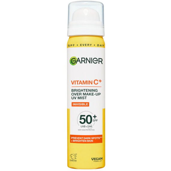 Garnier Skin Naturals Vitamin C Over Make-Up UV Mist SPF 50+ Arctisztító permet