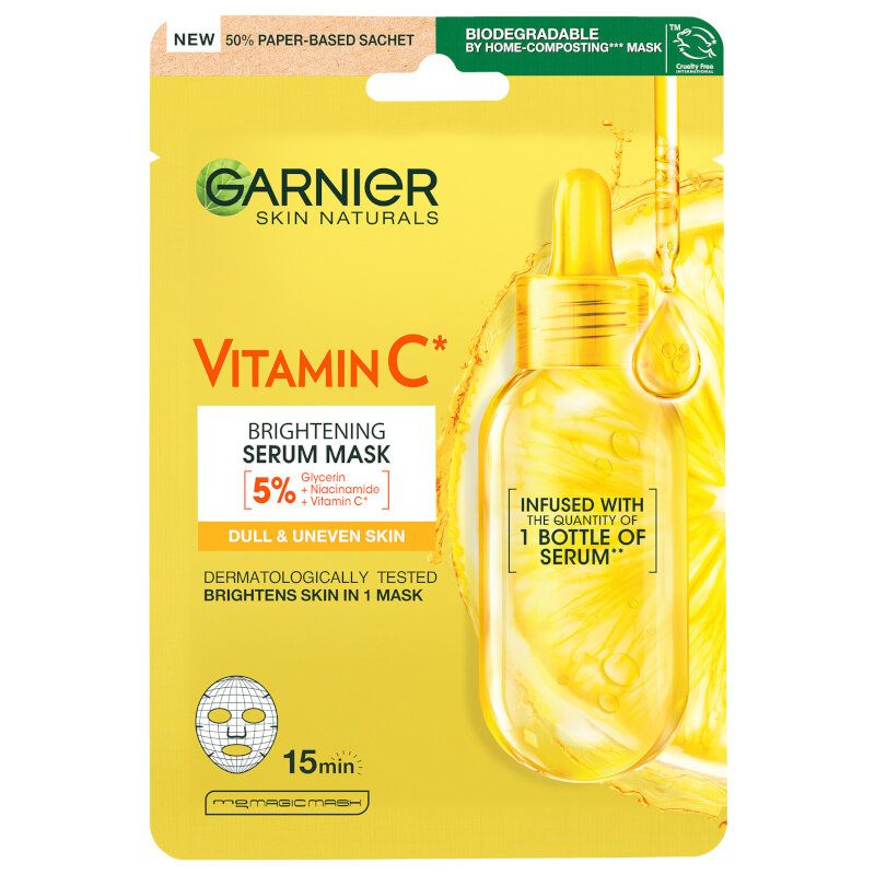 Garnier Skin Naturals Vitamin C Serum Mask Arcpakolás