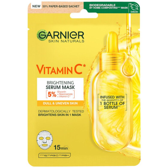 Garnier Skin Naturals Vitamin C Serum Mask Arcpakolás