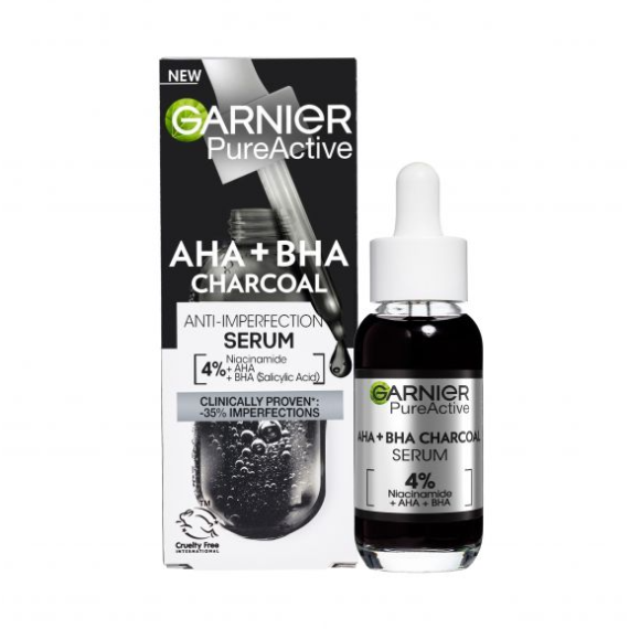 Garnier Pure Active Charcoal Tisztító szérum a bőrhibák ellen