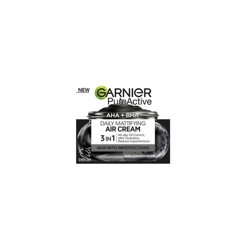 Garnier Pure Active Charcoal Air Mattító krém a tökéletlenségek ellen