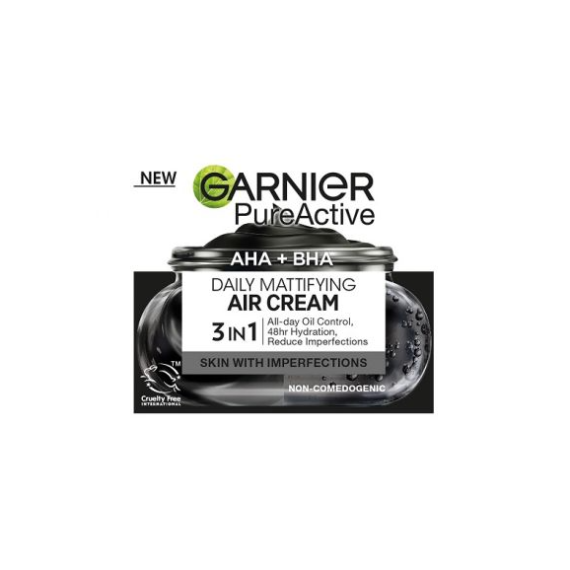 Garnier Pure Active Charcoal Air Mattító krém a tökéletlenségek ellen