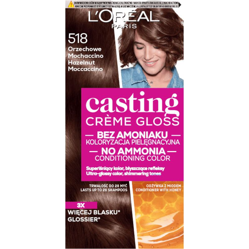 L'Oreal Paris Casting Creme Gloss 518 Mogyoró Moccaccino Hajfesték