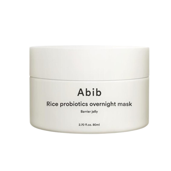 Abib Rice Probiotics Overnight Mask Barrier Jelly Éjszakai gél arcmaszk