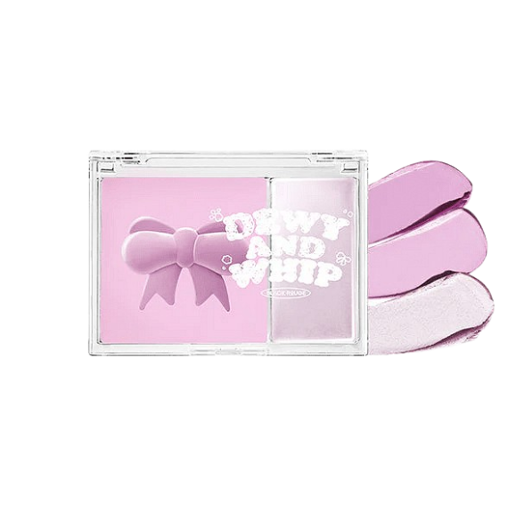 Black Rouge Dewy Whip Cheek And Beam 2 az 1-ben kompakt pirosító és highlighter