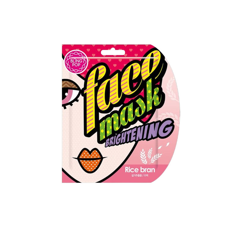 Blingpop Rizshé Brightening Face Mask Világosító arcpakolás rizshéjjal