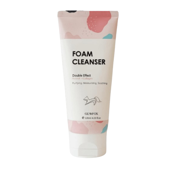 Glamfox Double Effect Foam Cleanser Retinol + Collagen Arctisztító hab
