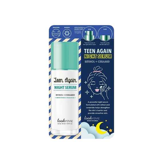 lookATME Teen Again Night Serum Retinol + Ceramide Éjszakai arckrém