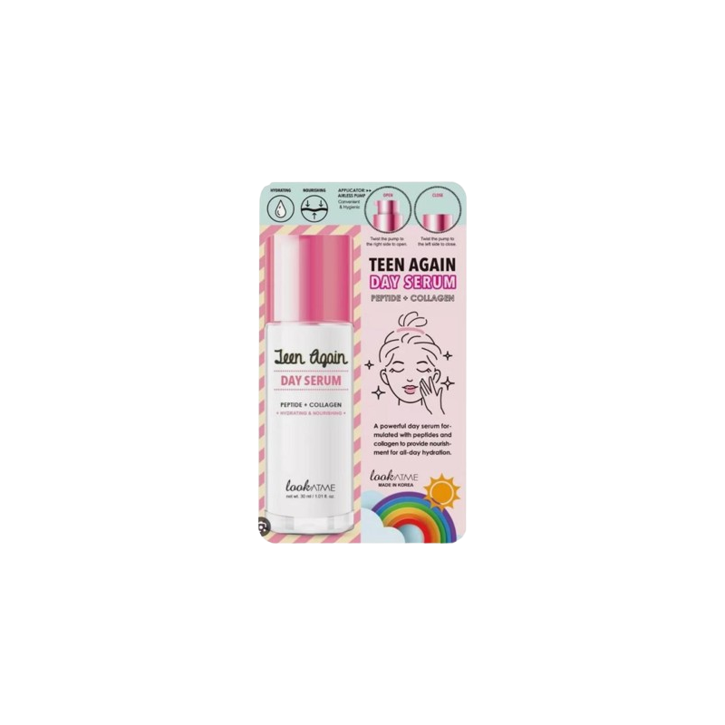 lookATME Teen Again Day Serum Peptide + Collagen Napi arckrém