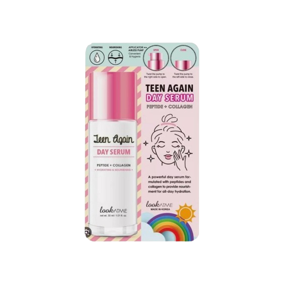 lookATME Teen Again Day Serum Peptide + Collagen Napi arckrém