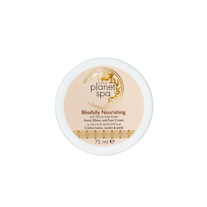 Avon Blissfully Nourish Kéz- és Lábkrém 3 az 1-ben Afrikai olajjal a kezek, könyökök és talpak ápolására