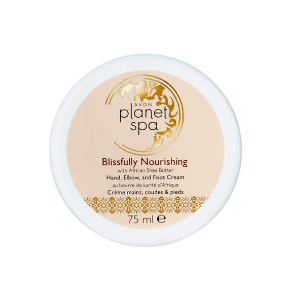 Avon Blissfully Nourish Kéz- és Lábkrém 3 az 1-ben Afrikai olajjal a kezek, könyökök és talpak ápolására