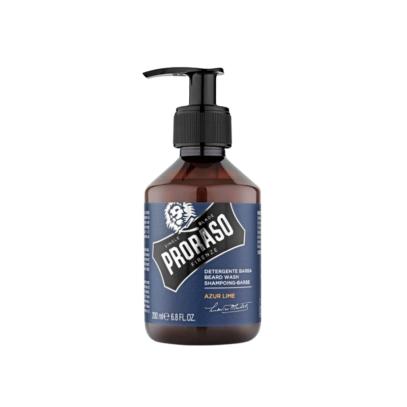 Proraso Szakállsampon Azur Lime Tápláló szakállsampon Menta és Lime