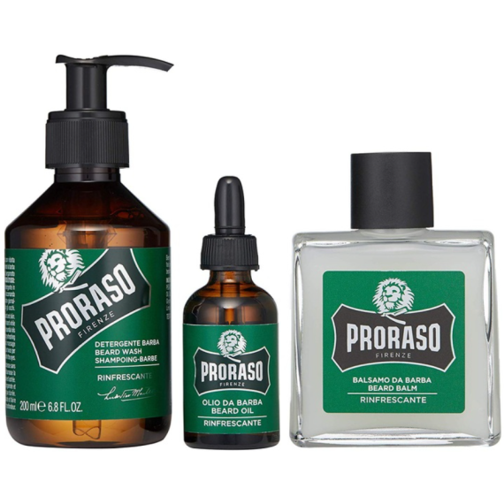 Proraso Fém doboz szakállápoló frissítő készlet 3 részes