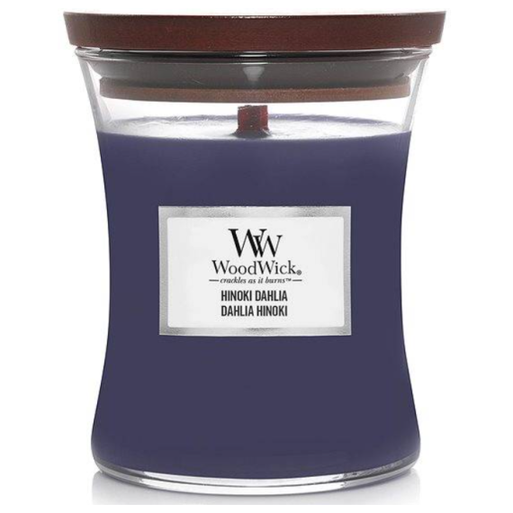 WoodWick Hinoki Dahlia Illatos gyertya