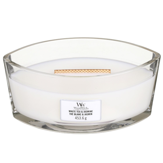 Wood Wick White Tea & Jasmine Candle illatos gyertya