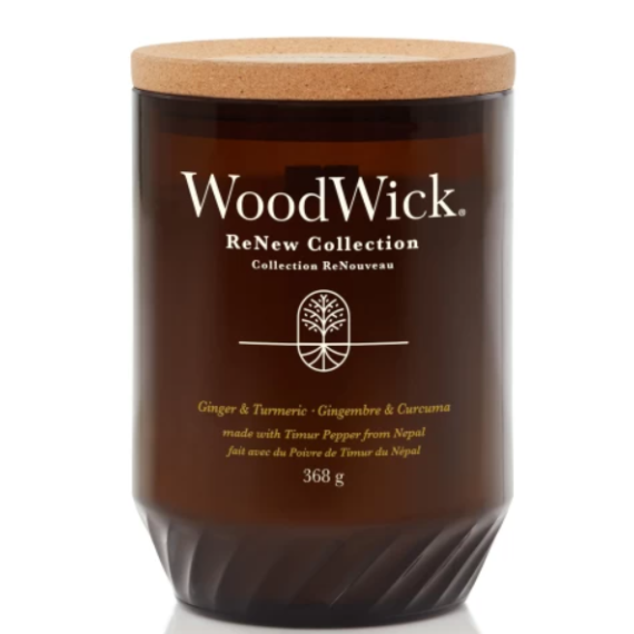 WoodWick Renew Ginger & Turmeric illatos gyertya