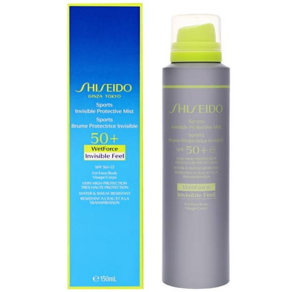Shiseido Sports Invisible Protective Mist SPF 50+ Napvédő spray arcra és testre